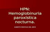 HPN: Hemoglobinuria paroxística nocturna. ALBERTO MONTAVA DEL ARCO.