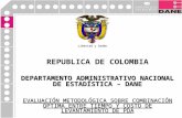 REPUBLICA DE COLOMBIA DEPARTAMENTO ADMINISTRATIVO NACIONAL DE ESTADÍSTICA – DANE EVALUACIÓN METODOLÓGICA SOBRE COMBINACIÓN ÓPTIMA ENTRE TIEMPO Y COSTO.