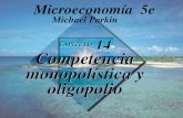 CAPÍTULO 14 Competencia monopolística y oligopolio Michael Parkin Microeconomía 5e.