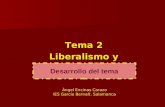 Tema 2 Liberalismo y nacionalismo Desarrollo del tema Ángel Encinas Carazo IES García Bernalt. Salamanca.