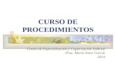 CURSO DE PROCEDIMIENTOS Centro de Especialización y Capacitación Judicial Proc. María Ester García 2014.