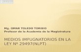 Mg. OMAR TOLEDO TORIBIO Profesor de la Academia de la Magistratura.