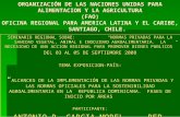 ORGANIZACIÓN DE LAS NACIONES UNIDAS PARA ALIMENTACION Y LA AGRICULTURA (FAO) OFICINA REGIONAL PARA AMERICA LATINA Y EL CARIBE, SANTIAGO, CHILE. SEMINARIO.