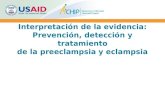 Interpretación de la evidencia: Prevención, detección y tratamiento de la preeclampsia y eclampsia.