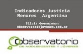 Indicadores Justicia Menores Argentina Silvia Guemureman observatoriojovenes.com.ar.