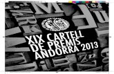 Llibret XIX Cartell Premis Arts Andorra