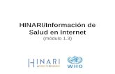HINARI/Información de Salud en Internet (módulo 1.3)