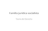 Familia jurídica socialista Teoría del Derecho. Familia socialista, en sentido estricto o restringido, es la denominación de los diferentes sistemas jurídicos.