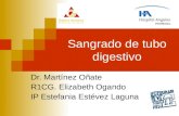 Sangrado de tubo digestivo Dr. Martínez Oñate R1CG. Elizabeth Ogando IP Estefania Estévez Laguna.