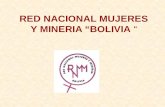 RED NACIONAL MUJERES Y MINERIA BOLIVIA. BOLIVIA Datos generales –Población: 8.274.325 Habitantes 49.% Hombres 51% Mujeres (37%) Rural (63%) Urbano Densidad.