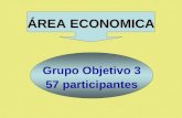 ÁREA ECONOMICA Grupo Objetivo 3 57 participantes.