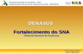 Sistema Nacional de Auditoria - SNA Departamento Nacional de Auditoria do SUS - DENASUS DENASUS Fortalecimento do SNA (Sistema Nacional de Auditoria) Paulo.