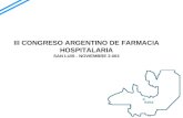 III CONGRESO ARGENTINO DE FARMACIA HOSPITALARIA SAN LUIS - NOVIEMBRE 2.003.