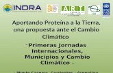 Aportando Proteína a la Tierra, una propuesta ante el Cambio Climático Programa de Desarrollo Local ART Uruguay -Primeras Jornadas Internacionales, Municipios.