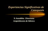 Experiencias Significativas de Catequesis X Asamblea Diocesana Arquidiócesis de México.