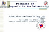 Promoción al Posgrado enIngeniería Mecánica UASLP