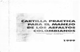 Cartilla Practica para el manejo de los Asfaltos Colombianos