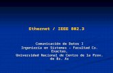 Sebastián Barbieri Ethernet / IEEE 802.3 Comunicación de Datos I Ingeniería en Sistemas – Facultad Cs. Exactas, Universidad Nacional de Centro de la Prov.