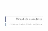 Manual de ciudadanía Centro de Estudios Sociales del Noreste.