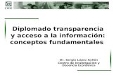 Diplomado transparencia y acceso a la información: conceptos fundamentales Dr. Sergio López Ayllón Centro de Investigación y Docencia Económica.