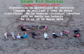 Grupo Eco Huellas Colegio Domingo Savio Experiencia de aprendizaje en servicio: Campaña de anillado y toma de datos científicos de la especie Calidris.