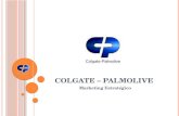 C OLGATE – P ALMOLIVE Marketing Estratégico. R ESUMEN E JECUTIVO Colgate-Palmolive Company Es una empresa multinacional que se dedica a la fabricación,