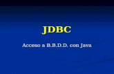 JDBC Acceso a B.B.D.D. con Java Arquitectura de la aplicación Elegir la arquitectura de la aplicación Elegir la arquitectura de la aplicación Es uno.
