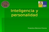 Francisco Herrera Clavero Inteligencia y personalidad.