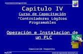 Universidad de Santiago de Chile Centro de Capacitación Industrial C.A.I. Página Nº1 Capitulo IV Curso de Capacitación Controladores Lógicos Programables.