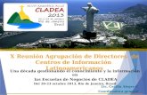 Una década gestionando el conocimiento y la información en las Escuelas de Negocios de CLADEA Del 20-23 octubre 2013, Río de Janeiro, Brasil ◦ X Reunión.