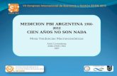 MEDICION PBI ARGENTINA 1900-2012 CIEN AÑOS NO SON NADA Mesa Tendencias Macroeconómicas Ariel Coremberg ARKLEMS-UBA IIEP.