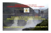 Generación de un Catálogo de las Centrales Hidroeléctricas del Ecuador mediante una herramienta SIG Ricardo Aguilera R. Sangolquí, 15 de julio de 2013.
