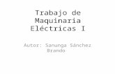 Trabajo de Maquinaria Eléctricas I Autor: Sanunga Sánchez Brando.