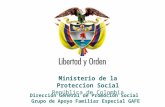 Ministerio de la Proteccion Social República de Colombia Dirección General de Promoción Social Grupo de Apoyo Familiar Especial GAFE.