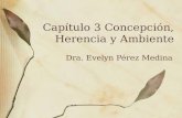 Capítulo 3 Concepción, Herencia y Ambiente Dra. Evelyn Pérez Medina.