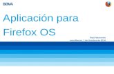 Raúl Navarrete: presentación BBVA en Firefox Update 2.0