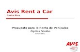 Avis Rent a Car Costa Rica Propuesta para la Renta de Vehículos Óptica Visión Enero 2011.