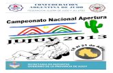 Reglamento Nacional Apertura Jujuy 2013