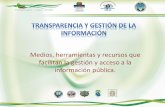Curso de Transparencia en la Gestión Municipal - Presentación herramientas y recursos para la tranparencia y la gestion de informacion