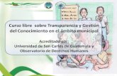 Curso sobre Transparencia Municipal - Presentacion