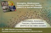 Julian Marcelo: "Debilidades, Amenazas, Fuerzas y Oportunidades (DAFO) en las redes sociales"