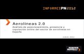 Aerolíneas 2.0: Análisis de posicionamiento, presencia y reputación online del sector de aerolíneas en España