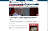 Webs de prensa informando sobre el nuevo papa