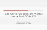 Sulma Farfan Sossa - Las Universidades Bolivianas En la Red