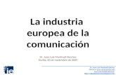 La industria europea de la comunicación 1