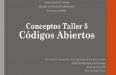 Taller # 5 Presentación de Conceptos