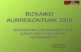 Bizkaiko Aurrekontuak 2010