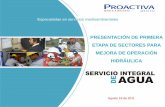 Primera etapa de sectores para mejora de operación hidraúlica, Reunión regional en Aguascalientes