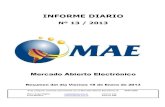 Informe Diario MAE 18-01-13