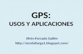 GPS: USOS Y APLICACIONES